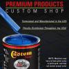 imageCustom Shop  Burn Out Blue Metallic  Hot Rod Flatz Flat Matte Satin Urethane Auto Paint  Complete Quart Paint Kit  Professional Low Sheen Automotive Car Truck Coating 41 Mix Ratio