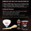 imageCustom Shop  California Orange  Hot Rod Flatz Flat Matte Satin Urethane Auto Paint  Complete Gallon Paint Kit  Professional Low Sheen Automotive Car Truck Coating 41 Mix Ratio