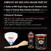 imageCustom Shop  Candy Apple Red  Hot Rod Flatz Flat Matte Satin Urethane Auto Paint  Complete Gallon Paint Kit  Professional Low Sheen Automotive Car Truck Coating 41 Mix Ratio