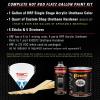 imageCustom Shop  Charcoal Gray Firemist  Hot Rod Flatz Flat Matte Satin Urethane Auto Paint  Complete Gallon Paint Kit  Professional Low Sheen Automotive Car Truck Coating 41 Mix Ratio
