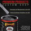 imageCustom Shop  Chop Top Silver Metallic  Hot Rod Flatz Flat Matte Satin Urethane Auto Paint  Complete Gallon Paint Kit  Professional Low Sheen Automotive Car Truck Coating 41 Mix Ratio