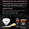 imageCustom Shop  Cool Gray Metallic  Hot Rod Flatz Flat Matte Satin Urethane Auto Paint  Complete Gallon Paint Kit  Professional Low Sheen Automotive Car Truck Coating 41 Mix Ratio