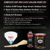 imageCustom Shop  Cream Yellow  Hot Rod Flatz Flat Matte Satin Urethane Auto Paint  Complete Gallon Paint Kit  Professional Low Sheen Automotive Car Truck Coating 41 Mix Ratio
