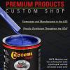 imageCustom Shop  Daytona Blue Pearl  Hot Rod Flatz Flat Matte Satin Urethane Auto Paint  Complete Gallon Paint Kit  Professional Low Sheen Automotive Car Truck Coating 41 Mix Ratio