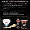 imageCustom Shop  Graphite Gray Metallic  Hot Rod Flatz Flat Matte Satin Urethane Auto Paint  Complete Gallon Paint Kit  Professional Low Sheen Automotive Car Truck Coating 41 Mix Ratio