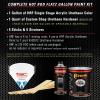 imageCustom Shop  Ivory  Hot Rod Flatz Flat Matte Satin Urethane Auto Paint  Complete Gallon Paint Kit  Professional Low Sheen Automotive Car Truck Coating 41 Mix Ratio