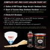 imageCustom Shop  Jalapeno Bright Red  Hot Rod Flatz Flat Matte Satin Urethane Auto Paint  Complete Gallon Paint Kit  Professional Low Sheen Automotive Car Truck Coating 41 Mix Ratio