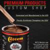imageCustom Shop  Malibu Sunset Orange Metallic  Hot Rod Flatz Flat Matte Satin Urethane Auto Paint  Complete Quart Paint Kit  Professional Low Sheen Automotive Car Truck Coating 41 Mix Ratio