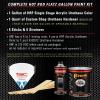 imageCustom Shop  Pure White  Hot Rod Flatz Flat Matte Satin Urethane Auto Paint  Complete Gallon Paint Kit  Professional Low Sheen Automotive Car Truck Coating 41 Mix Ratio