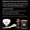 imageCustom Shop  Royal Maroon  Hot Rod Flatz Flat Matte Satin Urethane Auto Paint  Complete Gallon Paint Kit  Professional Low Sheen Automotive Car Truck Coating 41 Mix Ratio