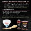imageCustom Shop  Silver Aqua Metallic  Hot Rod Flatz Flat Matte Satin Urethane Auto Paint  Complete Gallon Paint Kit  Professional Low Sheen Automotive Car Truck Coating 41 Mix Ratio