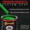 imageCustom Shop  Vibrant Lime Green  Hot Rod Flatz Flat Matte Satin Urethane Auto Paint  Complete Quart Paint Kit  Professional Low Sheen Automotive Car Truck Coating 41 Mix Ratio
