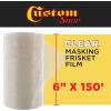 imageCustom Shop 12quot x 30 Roll of SemiTransparent Masking FilmFrisket for Artists Airbrush Graphics Automotive Motorcycle  Tracing Cutting Templates Stencil Making Lettering Design TransferClear