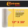 imageCustom Shop 12quot x 30 Roll of SemiTransparent Masking FilmFrisket for Artists Airbrush Graphics Automotive Motorcycle  Tracing Cutting Templates Stencil Making Lettering Design TransferClear
