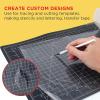 imageCustom Shop 12quot x 30 Roll of SemiTransparent Masking FilmFrisket for Artists Airbrush Graphics Automotive Motorcycle  Tracing Cutting Templates Stencil Making Lettering Design TransferClear