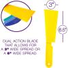 imageCustom Shop 3 ampamp 6 Inch Wide Long Handle Plastic Body Filler Spreader Tools 2 Pack for Automotive Body Fillers Putties Glazes Epoxy Resin Caulk Glues  Plastic Spreader Tool Variety Pack
