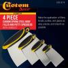 imageCustom Shop 4Piece Carbon Spring Steel Body Filler Spreaders ampamp Putty Scraper Set with Ergonomic Handles 2 3 4 6