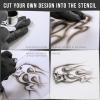 imageCustom Shop 8quot x 10quot Airbrush Stencil Blanks Pack of 3 Sheets  Make Cut Your Own Stencil Designs  Thick Reusable Mylar Templates