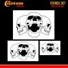 imageCustom Shop Airbrush Skeleton Skull Indian Chief Stencil Set Skull Design 11 in 3 Scale Sizes  Laser Cut Reusable Templates  Auto Motorcycle Graphic ArtSkull Pile 2