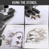 imageCustom Shop Complete Live Fire Stencil Design Set  Includes 3 Sizes of All 4 Flame Elements
