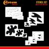 imageCustom Shop Complete Live Fire Stencil Design Set  Includes 3 Sizes of All 4 Flame Elements