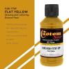 imageCustom Shop KSE779FQP Flat Combat Brown  EZ Flow Striping Lettering EnamelYellow