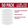 imageCustom Shop Paint Mixing Cup Lids Only Box of 50 12 Pint Size  Exclusively Fits Custom ShopTCP Global Cups 8 Ounce Size  Auto Paint Cup Lids for Acrylic Paints ampamp Epoxy Resin ContainersLids  Box of 50 Lids