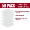 imageCustom Shop Paint Mixing Cup Lids Only Box of 50 Pint Size  Exclusively Fits Custom ShopTCP Global Cups 16 Ounce Size  Auto Paint Cup Lids for Acrylic Paints ampamp Epoxy Resin Containers