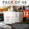 imageCustom Shop Paint Mixing Cups 5Quart 12 Pack  Plastic Measuring Cups for Liquids Automotive Painting Epoxy Resin Acrylic Arts Crafts Disposable or Reusable Graduated Mixing Ratios48 Count Pack of 1