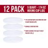 imageCustom Shop Paint Mixing Pail Lids Only 12 Pack 5 Quart Size  Exclusively Fits Custom ShopTCP Global Mixing Pail 174 Ounce Size  Auto Paint Lids for Acrylic Paints ampamp Epoxy Resin Containers