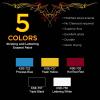 imageCustom Shop Pinstriping Deluxe Box Kit  5 Colors Tape Chart Reducer Starter set of 3 Striping Brushes Mix Sticks and Mixing Cups  Storage Box