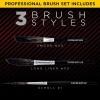 imageCustom Shop Starter Pinstriping Brush Kit Sword 00 Scroll 1 ampamp Long Liner  00 One of Each All 3 Brush Styles  High Performance Striping Brushes3 Brush Starter Set