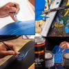 imageCustom Shop Starter Pinstriping Brush Kit Sword 00 Scroll 1 ampamp Long Liner  00 One of Each All 3 Brush Styles  High Performance Striping BrushesAll 3 Sword Brushes