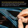 imageCustom Shop Vinyl Fineline Pinstripe Tape Blue 14quot x 36 Yard Roll  Create Sharp Graphic Design Curves Mask Fine Lines Conformable Paint Masking Striping Tape for Auto Motorcycle Flame Painting116Inch x 36Yards