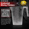 imageTCP Global 5 Liter 5000ml Gallon Plastic Graduated Measuring and Mixing Pitcher Pack of 3  Holds 5 Quarts 125 Gallons Pouring Cup Measure ampamp Mix Paint Resin Epoxy Kitchen Cooking Baking500ml