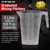 imageTCP Global 5 Liter 5000ml Gallon Plastic Graduated Measuring and Mixing Pitcher Pack of 3  Holds 5 Quarts 125 Gallons Pouring Cup Measure ampamp Mix Paint Resin Epoxy Kitchen Cooking Baking3000ml