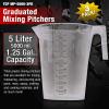 imageTCP Global 5 Liter 5000ml Gallon Plastic Graduated Measuring and Mixing Pitcher Pack of 3  Holds 5 Quarts 125 Gallons Pouring Cup Measure ampamp Mix Paint Resin Epoxy Kitchen Cooking Baking5000ml
