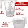 imageTCP Global 5 Liter 5000ml Gallon Plastic Graduated Measuring and Mixing Pitcher Pack of 3  Holds 5 Quarts 125 Gallons Pouring Cup Measure ampamp Mix Paint Resin Epoxy Kitchen Cooking Baking500ml