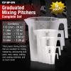 imageTCP Global 5 Liter 5000ml Gallon Plastic Graduated Measuring and Mixing Pitcher Pack of 3  Holds 5 Quarts 125 Gallons Pouring Cup Measure ampamp Mix Paint Resin Epoxy Kitchen Cooking Baking5005000ml Set