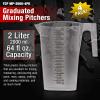 imageTCP Global 5 Liter 5000ml Gallon Plastic Graduated Measuring and Mixing Pitcher Pack of 3  Holds 5 Quarts 125 Gallons Pouring Cup Measure ampamp Mix Paint Resin Epoxy Kitchen Cooking Baking2000ml