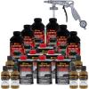 imageCustom Coat Federal Standard Color  25010 Coyote Brown T97 Urethane SprayOn Truck Bed Liner 15 Gallon Kit with Spray Gun and Regulator  Durable Textured Protective Coating  Car Auto