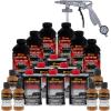 imageCustom Coat Federal Standard Color  30215 Light Brown T79 Urethane SprayOn Truck Bed Liner 15 Gallon Kit with Spray Gun and Regulator  Durable Textured Protective Coating  Car Auto
