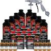 imageCustom Coat Federal Standard Color  30257 Earth Yellow T83 Urethane SprayOn Truck Bed Liner 2 Gallon Kit with Spray Gun and Regulator  Durable Textured Protective Coating  Easy Mix Car Auto