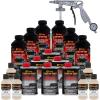 imageCustom Coat Federal Standard Color  33510 Sandstone T81 Urethane SprayOn Truck Bed Liner 15 Gallon Kit with Spray Gun and Regulator  Durable Textured Protective Coating  Car Auto