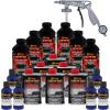 imageCustom Coat Federal Standard Color  35056 Ultramarine Blue T86 Urethane SprayOn Truck Bed Liner 15 Gallon Kit with Spray Gun and Regulator  Durable Textured Protective Coating  Car Auto