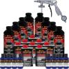 imageCustom Coat Federal Standard Color  35056 Ultramarine Blue T86 Urethane SprayOn Truck Bed Liner 2 Gallon Kit with Spray Gun and Regulator  Durable Textured Protective Coating  Easy Mix Car Auto