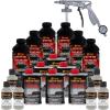 imageCustom Coat Federal Standard Color  36270 Haze Gray T88 Urethane SprayOn Truck Bed Liner 15 Gallon Kit with Spray Gun and Regulator  Durable Textured Protective Coating  Car Auto