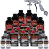 imageCustom Coat Federal Standard Color  36300 Aircraft Gray T92 Urethane SprayOn Truck Bed Liner 15 Gallon Kit with Spray Gun and Regulator  Durable Textured Protective Coating  Car Auto