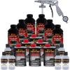 imageCustom Coat Federal Standard Color  36375 Light Gray T9 Urethane SprayOn Truck Bed Liner 15 Gallon Kit with Spray Gun and Regulator  Durable Textured Protective Coating  Car Auto