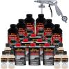 imageCustom Coat Federal Standard Color  36521 Frost Beige T84 Urethane SprayOn Truck Bed Liner 15 Gallon Kit with Spray Gun and Regulator  Durable Textured Protective Coating  Car Auto